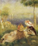 Pierre Renoir Young Girls at the Seaside Sweden oil painting artist
